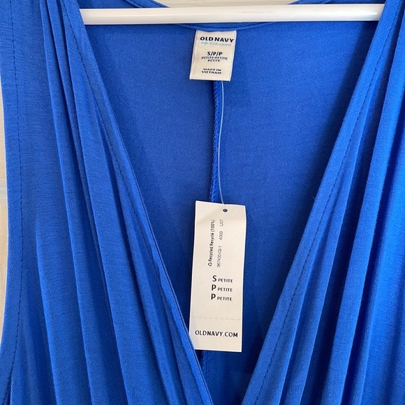 Old Navy Size Small/ Petite Women's Vibrant Blue Maxi Dress - Picture 6 of 9